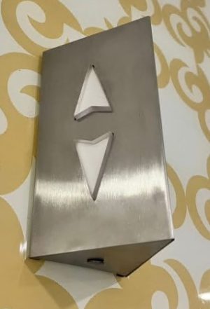 Лифтовый индикатор, сдвоенный, два направления, нержавеющая сталь, OTIS